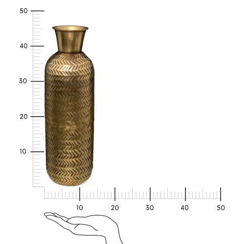 Wazon Gold Night metalowy 45cm na Arena.pl