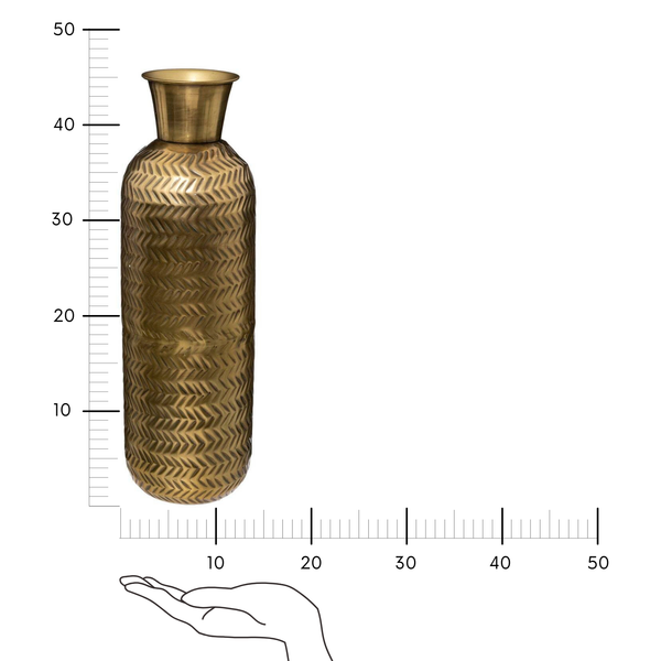 Wazon Gold Night metalowy 45cm zdjęcie 2