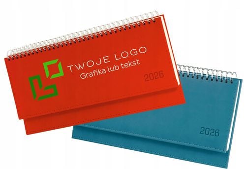 Terminarz 2026 tygodniowy kalendarz biurkowy Z TOIM LOGO NADRUKIEM 100 szt na Arena.pl