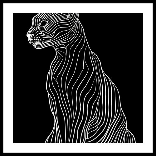 Plakat 40x40cm Minimalny Kontur na Arena.pl