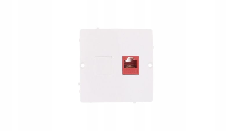 SIMON BASIC Gniazdo komputerowe pojedyncze RJ45 kat. 5e biały BMF51.02/11 zdjęcie 2