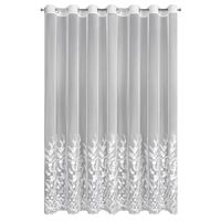 Firana 300x250 Talina biała z haftem przelotki