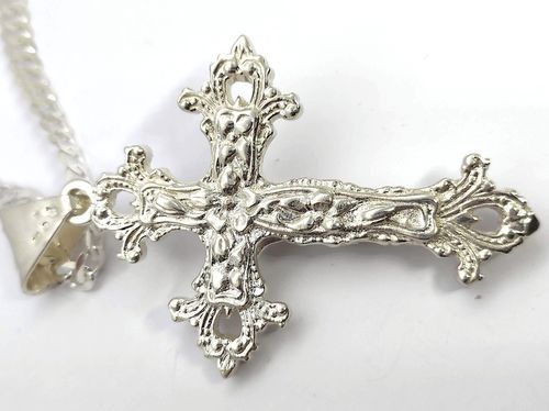 Duży srebrny krzyżyk,srebro pr.0,925,NOWY na Arena.pl