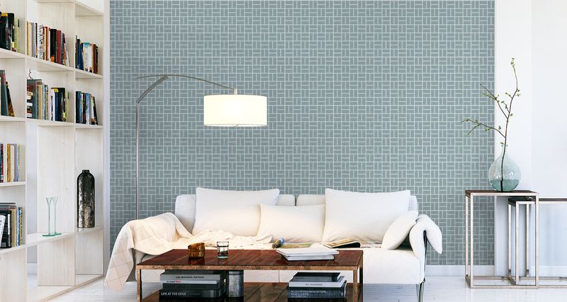 Tapeta Wzór Geometryczny w Stylu Retro zdjęcie 2