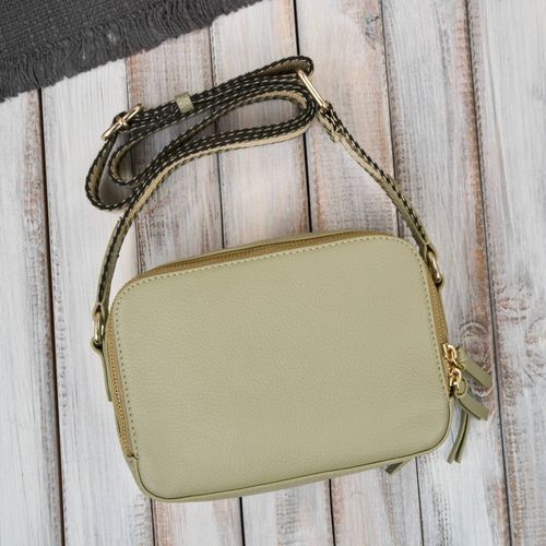 torebka damska skórzana listonoszka na ramię modna zielona na Arena.pl