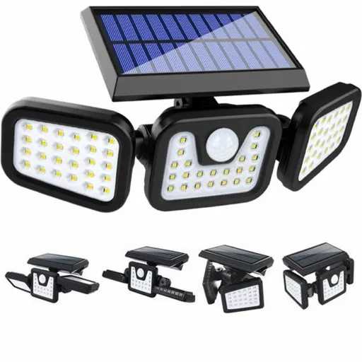 LAMPA Z PANELEM SOLARNA ULICZNA HALOGEN LED SMD zdjęcie 9