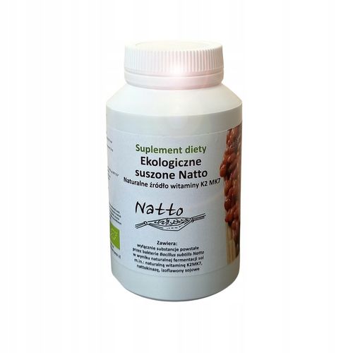 Bio NATTO Witaminy K2mk7 D3 Nattokinaza - 120 tabletek - Ton Color na Arena.pl