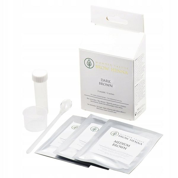 Henna w proszku pudrowa dark brown Brow Henna zdjęcie 1