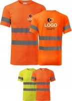 Koszulka robocza odblaskowa z własnym haftem LOGO