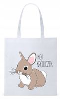Dla Dziewczyny Żony Torba Eco Biała Shopper Z Nadrukiem Ze Zdjęciem