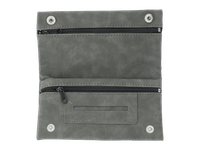 Etui na Tytoń w Jednolitym Kolorze bez Wzorów Portfel Szary