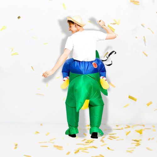 Strój dinozaura przebranie samopompujący kostium dmuchany dinozaur T-Rex na Arena.pl