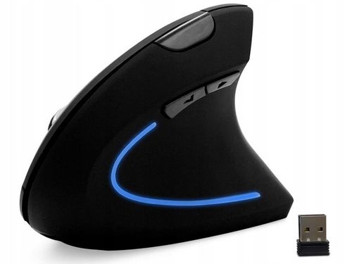 Mysz Pionowa Wertykalna Bezprzewodowa Vertic RF zasięg 10m LED 5 przycisków na Arena.pl