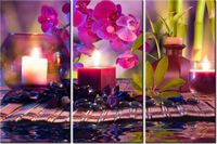 60 90CM OBRAZ 3 ELEM STYLOWA KOMPOZYCJA DRUK PŁÓTNO RAMA