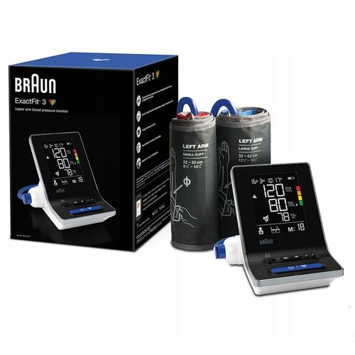 CIŚNIENIOMIERZ NARAMIENNY BRAUN EXACTFIT 3 BUA6150 2MANKIETY ETUI ARYTMIA na Arena.pl
