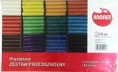 PLASTELINA ZESTAW PRZEDSZKOLNY 12 KOL X 15 SZT MONA