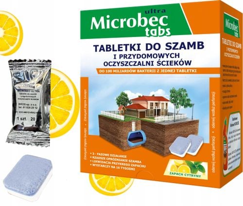 bros - microbec ultra - tabletka do szamb - 1 szt. na Arena.pl