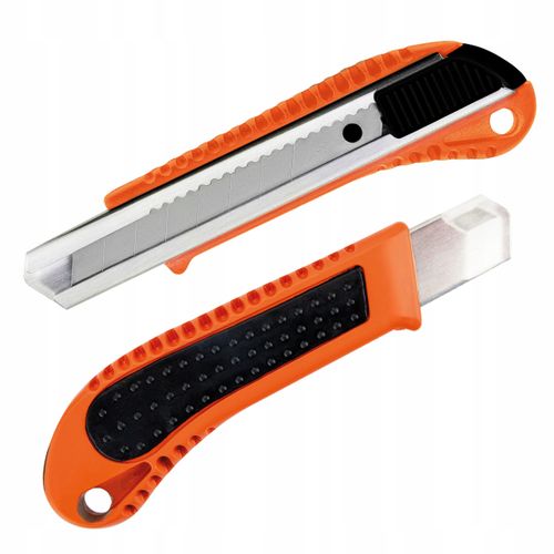 NÓŻ NOŻYK DO TAPET ALUMINIOWY Z OSTRZEM ŁAMANYM TAPECIAK UNIWERSALNY 18MM na Arena.pl