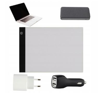 TABLET GRAFICZNY XL DESKA KREŚLARSKA DLA DZIECI RYSOWANIA LED A3 + GRATIS na Arena.pl