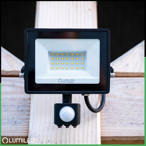 HALOGEN NAŚWIETLACZ LED 30W 4000K IP44 ZEWNĘTRZNY LAMPA Z CZUJNIKIEM na Arena.pl