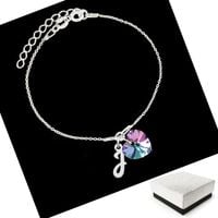 Bransoletka dla Dziecka Literka Litera Srebro 925