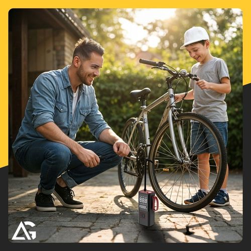 KOMPRESOR ROWEROWY SAMOCHODOWY AKUMULATOROWY POMPKA SPRĘŻARKA na Arena.pl