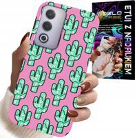 ETUI DO OPPO A80 5G - KAKTUSY, KAKTUS NA RÓŻOWYM TLE + FOLIA