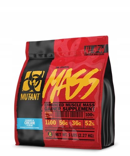 PVL MUTANT MASS NEW 2270g GAINER MASA SIŁA 2,3kg WEGLOWODANY ZLOZONE BIAŁKO na Arena.pl