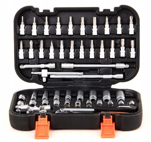 ZESTAW NARZĘDZIOWY KLUCZY KLUCZE NASADOWE 1/4 56CZ na Arena.pl