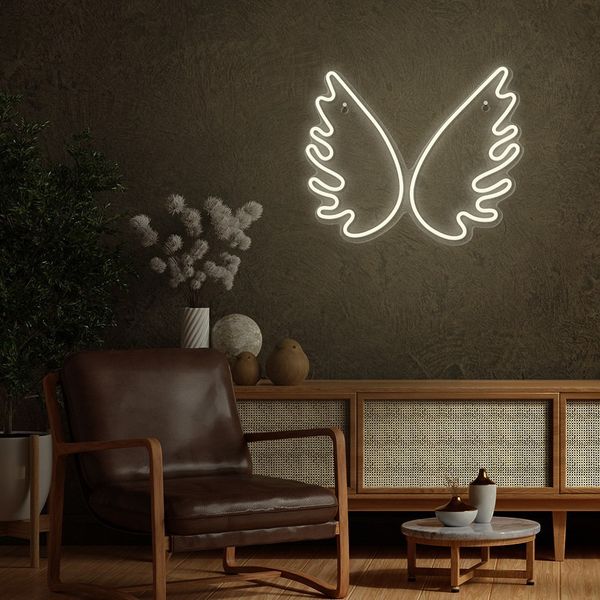 Neon PLEXI LED SKRZYDŁA białe FPNE09X Forever Light zdjęcie 8