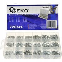 Zestaw podkładek zabezpieczających GEKO 720 szt. stalowe G02917