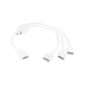 ROZGAŁĘŹNIK LED RGB 4PIN 3-KANAŁOWY GNIAZDO X4 320MM