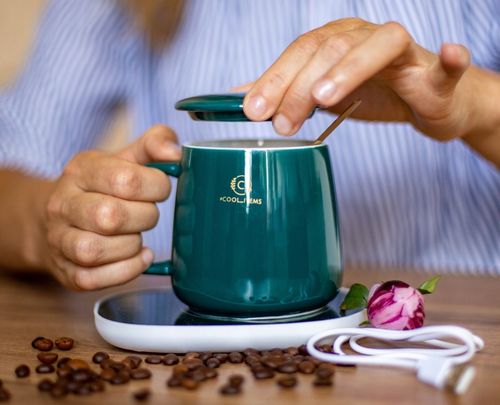 KUBEK DO KAWY HERBATY PODGRZEWACZ USB ŁYŻKA KABEL PREZENT DLA NAUCZYCIELA na Arena.pl