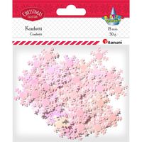 konfetti płatki śniegu perłowe 20 mm 30 g titanum