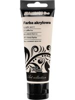 farba akrylowa 75 ml perłowy biały flamingo