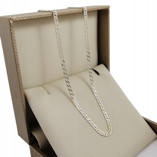 SREBRNY ŁAŃCUSZEK BISMARK 50cm/3mm pr 925 PREZENT na Arena.pl