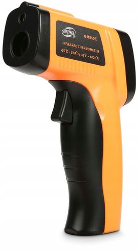 PIROMETR TERMOMETR LASEROWY BEZDOTYKOWY NA PODCZERWIEŃ EMISYJNOŚĆ -50+550°C na Arena.pl