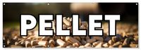BANER reklamowy plandeka pelet PELLET budynek ogrodzenie stoisko 150cm