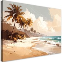 Obraz do salonu sypialni biura spa hotelu, Tropikalna plaża 100x70