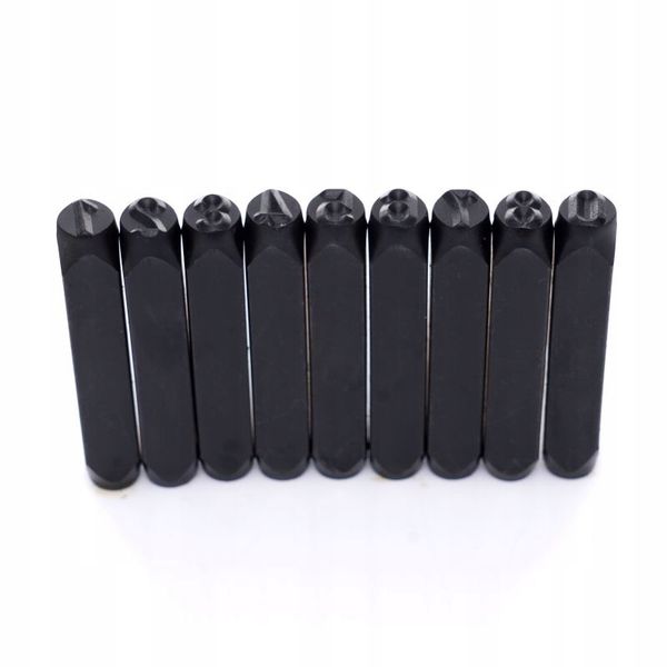 NUMERATOR NUMERATORY ZNACZNIKI LITERY + CYFRY 8MM STEMPLE DO NABIJANIA STAL zdjęcie 6