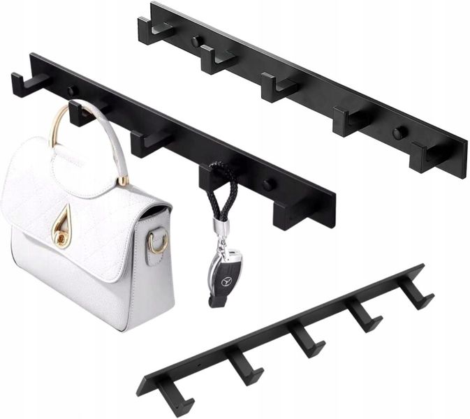 Panel Wieszak Haczyki Mocny Czarny zdjęcie 3