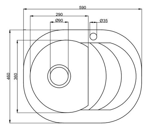 Zlewozmywak jednokomorowy z ociekaczem VIGOR grafit z lewym ociekaczem + bateria LUNA czarna na Arena.pl