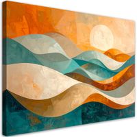 Obraz do salonu sypialni biura loftu, Fale abstrakcja 90x60