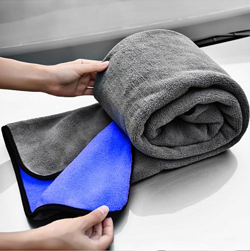 PUSZYSTY RĘCZNIK DO OSUSZANIA AUTA LAKIERU 90x60 Z MIKROFIBRY GRUBY CHŁONNY na Arena.pl
