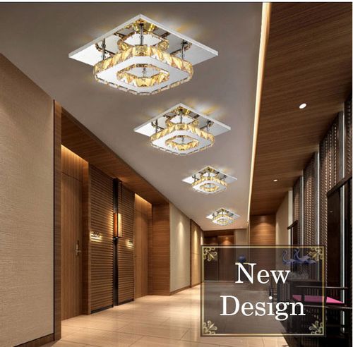 Lampa METEOR I kryształ LED panel plafon Kinkiet kwadrat12W Wobako 6000K na Arena.pl