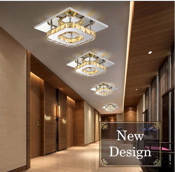 Lampa METEOR I kryształ LED panel plafon Kinkiet kwadrat12W Wobako 6000K zdjęcie 2