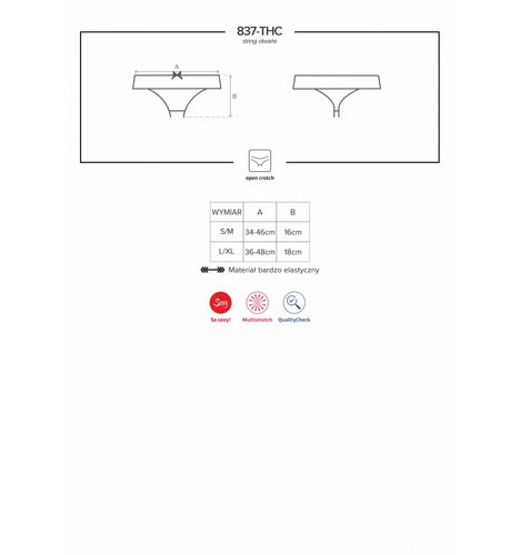 837-Thc-1 Stringi Otwarte S/M na Arena.pl