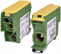 Blok rozdzielczy 192A (1x4-70mm2/4x1,5-25mm2) żółto-zielo EDBJ-1x70-4x25/PE