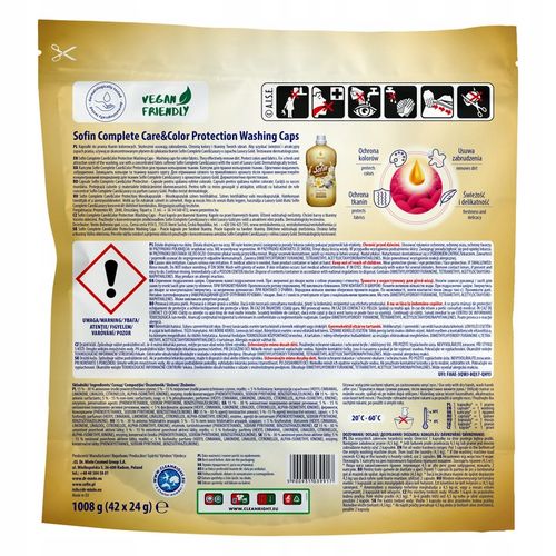 Sofin Kapsułki do Prania Kolorowych Tkanin Color Ochrona Kolorów 66 prań na Arena.pl