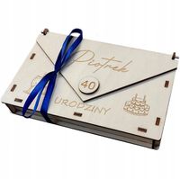 KOPERTA PUDEŁKO NA PIENIĄDZE PREZENT NA 18 20 30 35 40 45 50 55 60 URODZINY